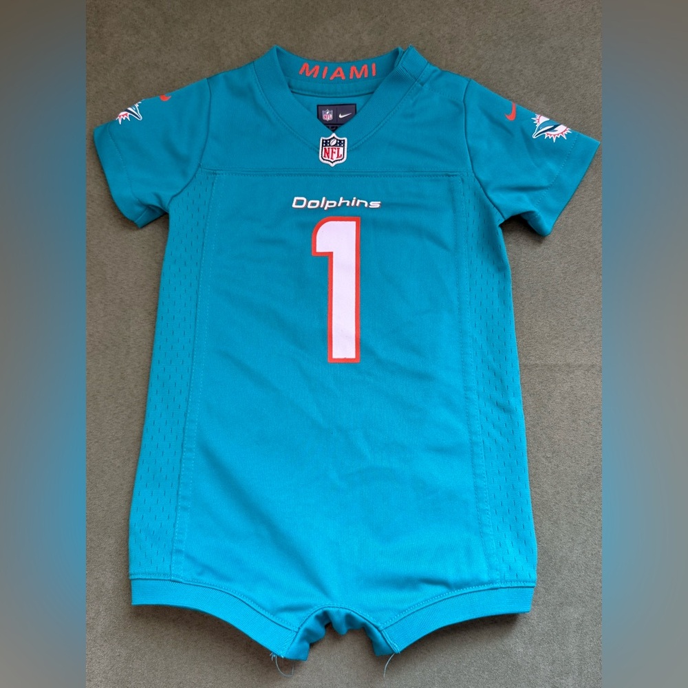 Nike Tagovailoa Kids Dolphins Teal Onsie 12 mo